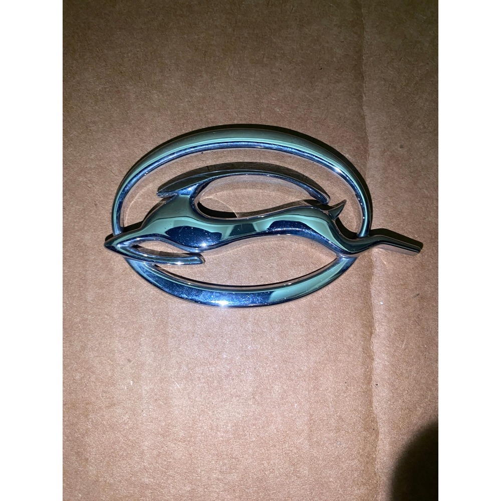 Chevrolet Impala Oval‎ Emblem Chrome Metal Leaping Impala Badge